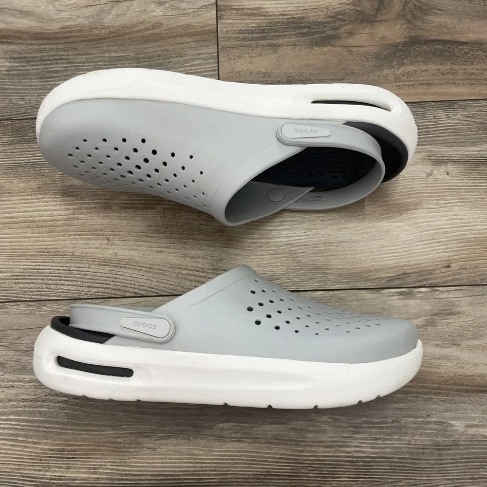 Crocs InMotion Clogs Atmosphere Mens Size 13 Gray Comfort Mules 209964-410